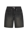 The Vans Womens Sirelle Cut-Off Walkshorts in Washed Black