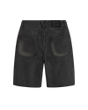 The Vans Womens Sirelle Cut-Off Walkshorts in Washed Black