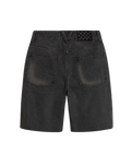 The Vans Womens Sirelle Cut-Off Walkshorts in Washed Black