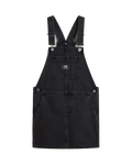 The Vans Girls Girls Groundwork Skirtall Dress in Washed Black