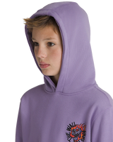 Boys Vortex Pullover Hoodie in Purple Haze