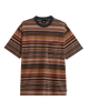 Braden Stripe Knit T-Shirt in Parsian Night