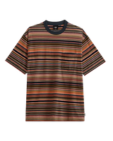 Braden Stripe Knit T-Shirt in Parsian Night