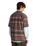 Braden Stripe Knit T-Shirt in Parsian Night