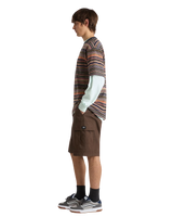 Braden Stripe Knit T-Shirt in Parsian Night