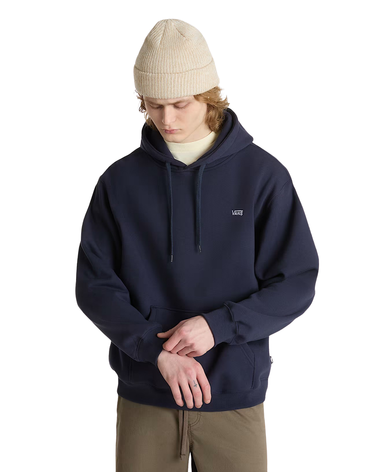 Left Chest II Loose Pullover Hoodie in Parisian Night