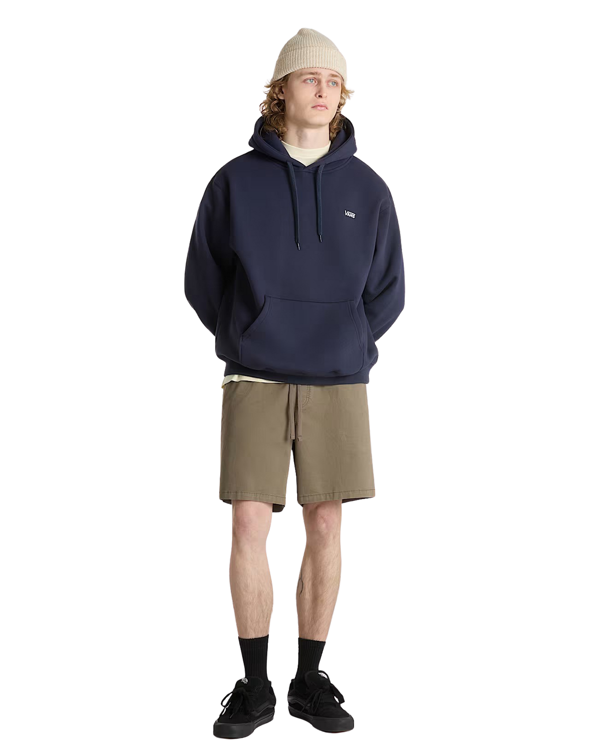Left Chest II Loose Pullover Hoodie in Parisian Night