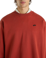 Salton Loose Sweatshirt in Red Ochre