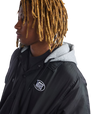 Riley Hooded Coaches Jacket in Black
