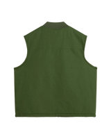 The Vans Mens Mcavoy Sherpa Lined Gilet in Pine Forest