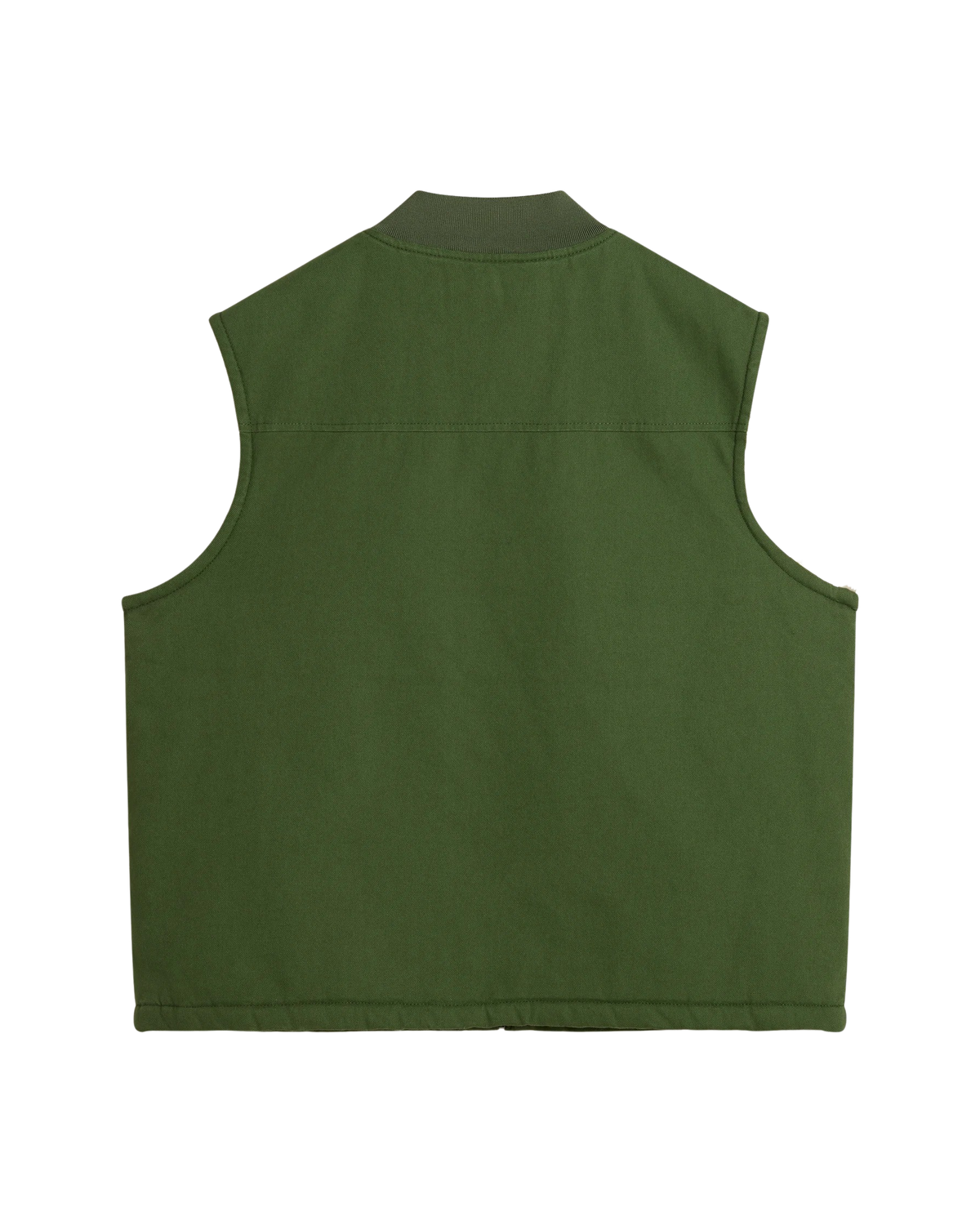 The Vans Mens Mcavoy Sherpa Lined Gilet in Pine Forest