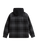 Piedmont Hooded Plaid Shacket in Black & Asphalt