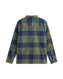 Larkspur Plaid Flannel Shirt in Grape Leaf & Parisian Night