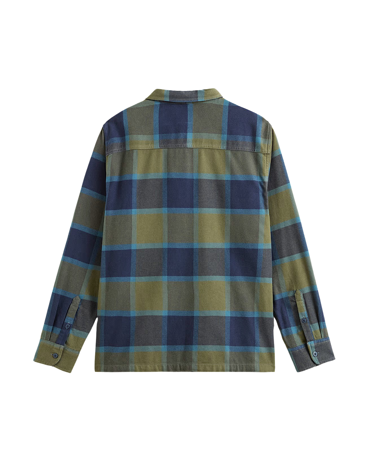 Larkspur Plaid Flannel Shirt in Grape Leaf & Parisian Night