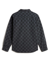 Hastings Checkerboard Denim Shirt in Faded Black