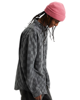 Hastings Checkerboard Denim Shirt in Faded Black
