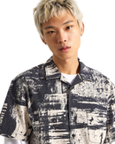 Fallon Shirt in Taupe Mist & Black