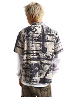 Fallon Shirt in Taupe Mist & Black