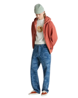 LX Zip Hoodie in Burnt Orange