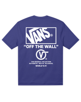 The Vans Mens Stacked Hi T-Shirt in Royal Cobalt