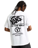 The Vans Mens Stacked Hi T-Shirt in White