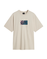 The Vans Mens Original Standards Blocked Box T-Shirt in Taupe Mist