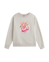 Girls Berry Pop Sweatshirt in Taupe Mist