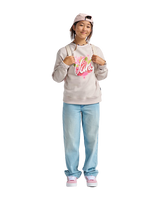 Girls Berry Pop Sweatshirt in Taupe Mist