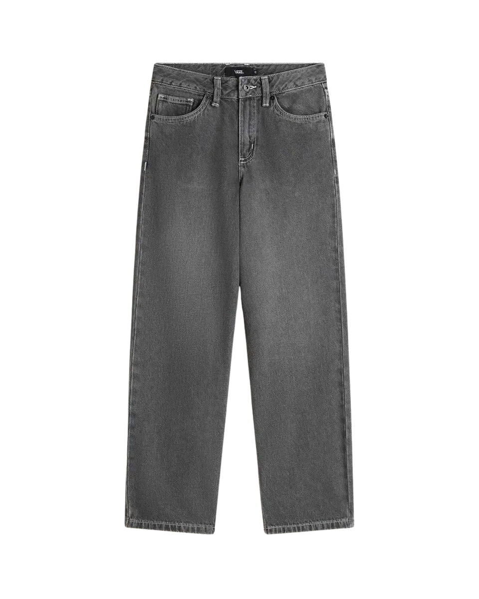 The Vans Girls Girls Sirelle Puddle Trousers in Grey Wash
