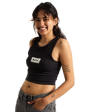 Upworn Vest in Black