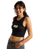 Upworn Vest in Black