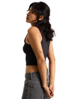 Upworn Vest in Black