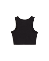 Upworn Vest in Black