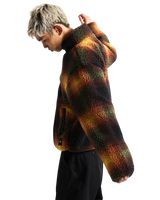 Heights Sherpa Fleece Jacket in Black & Mustard