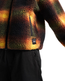 Heights Sherpa Fleece Jacket in Black & Mustard