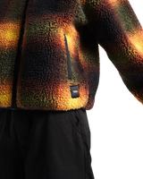 Heights Sherpa Fleece Jacket in Black & Mustard