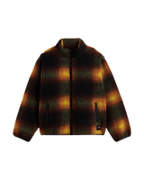 Heights Sherpa Fleece Jacket in Black & Mustard