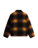 Heights Sherpa Fleece Jacket in Black & Mustard