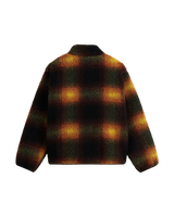 Heights Sherpa Fleece Jacket in Black & Mustard