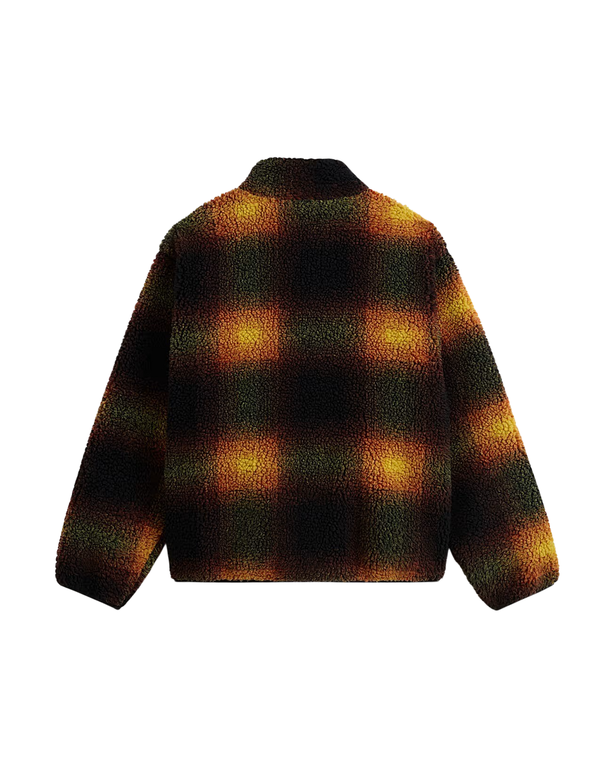 Heights Sherpa Fleece Jacket in Black & Mustard
