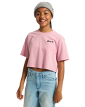 Girls Archived Crop T-Shirt in Pink Dawn
