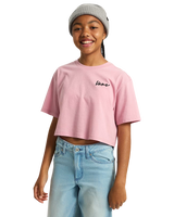 Girls Archived Crop T-Shirt in Pink Dawn