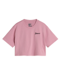 The Vans Girls Girls Archived Crop T-Shirt in Pink Dawn