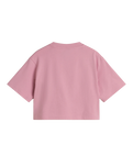 The Vans Girls Girls Archived Crop T-Shirt in Pink Dawn