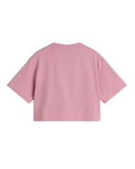 The Vans Girls Girls Archived Crop T-Shirt in Pink Dawn