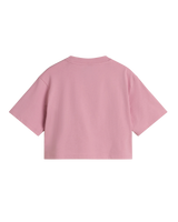 The Vans Girls Girls Archived Crop T-Shirt in Pink Dawn