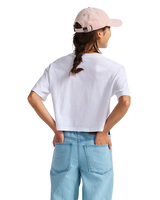 Girls Star Berries Crop T-Shirt in White