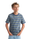 The Vans Boys Boys Cameron Stripe T-Shirt in Stormy Weather & Parisian Night Blue