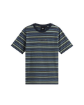 The Vans Boys Boys Cameron Stripe T-Shirt in Stormy Weather & Parisian Night Blue