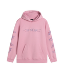 The Vans Girls Girls Scribbled Past Hoodie in Pink Dawn